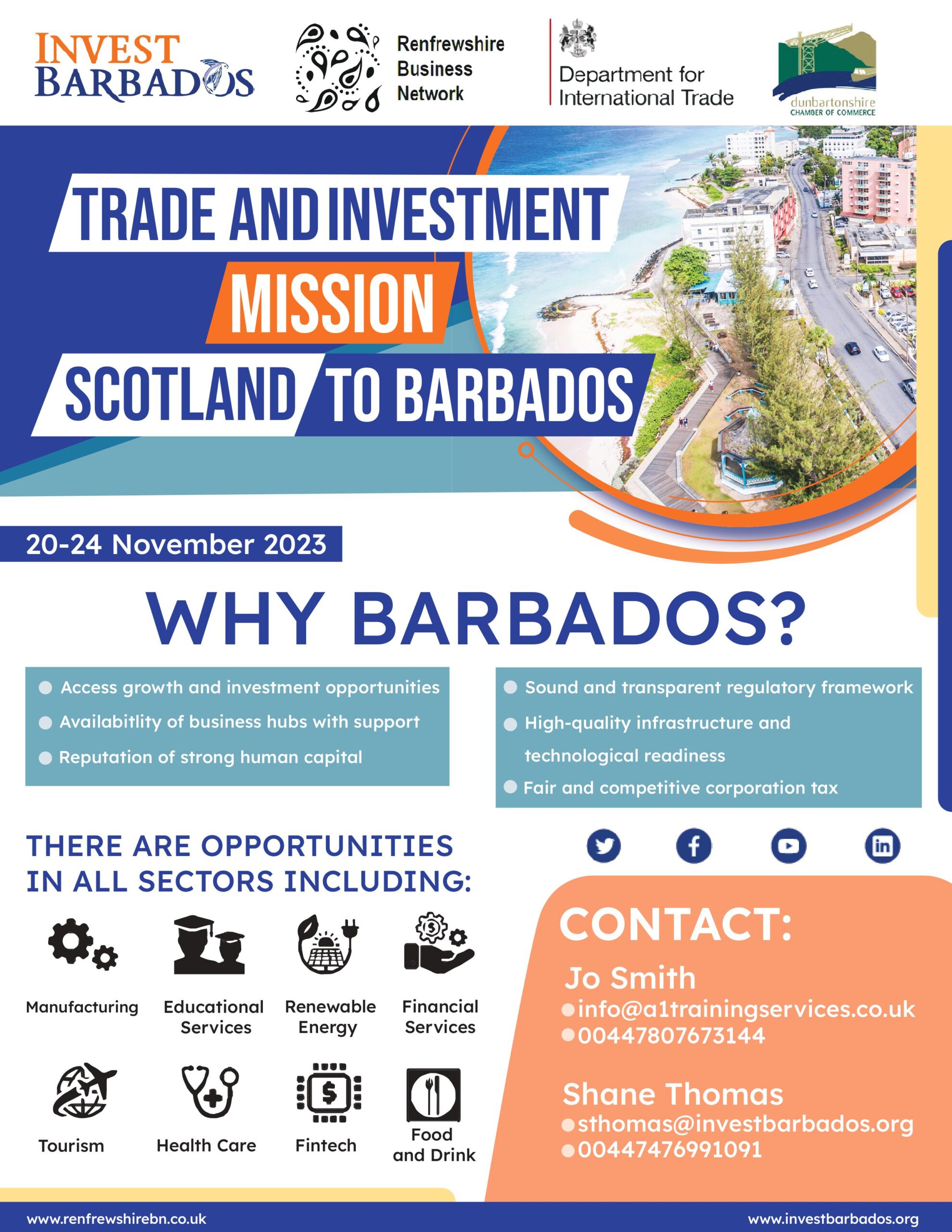 Trade and Investment Mission - Scotland to Barbados